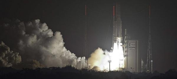 lanzamiento del cohete europeo Ariane 5